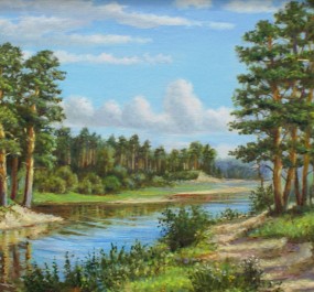 Картина "Июльский лес"