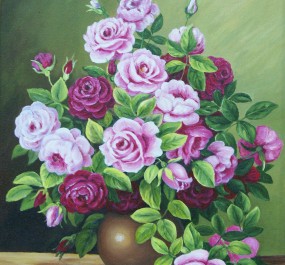 Картина "Розовые розы"