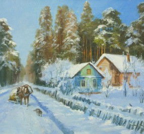 Картина "Теплый снег"