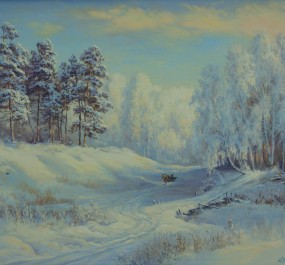 Картина "Снег и иней"