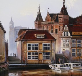 Картина "Амстердам. Вечер."
