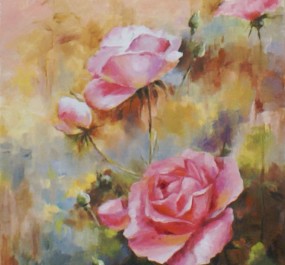 Картина "Розовые розы"