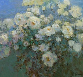 Картина "Белые розы"