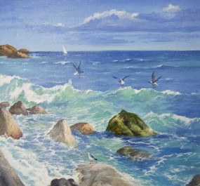 Картина "Морские камни"