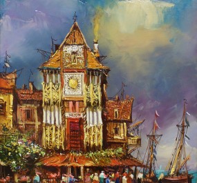 Картина "Встреча на пристани"