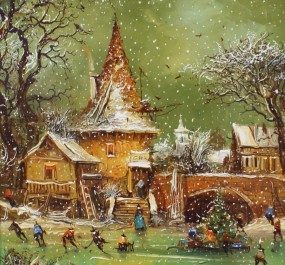 Картина "Рождественские игры"
