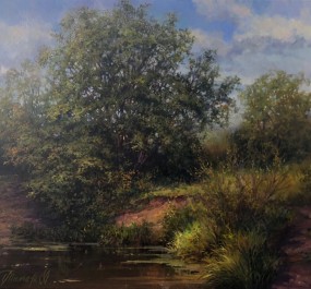 Картина "Полдень на реке Тужа"
