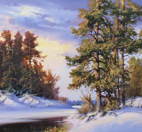 Картина "Зимний вечер"