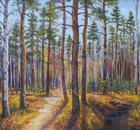 Картина "Осень в лесу"