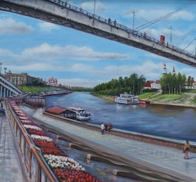 Картина "Мост влюбленных"