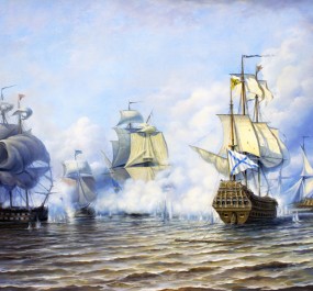 Копия "Бой у острова Эзель 24 мая 1791 года"