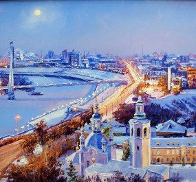 Картина "Зимняя Тюмень "