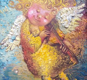 Картина "Небесный скрипач"