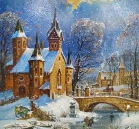 Картина "Зимний замок"