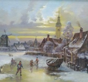 Картина "Зима в Голландии"