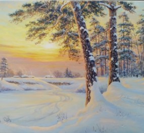 Картина "Январское солнце"
