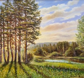 Картина "Утренний лес"