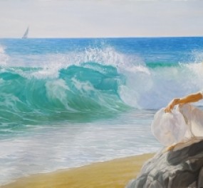 Картина "Девушка у моря"