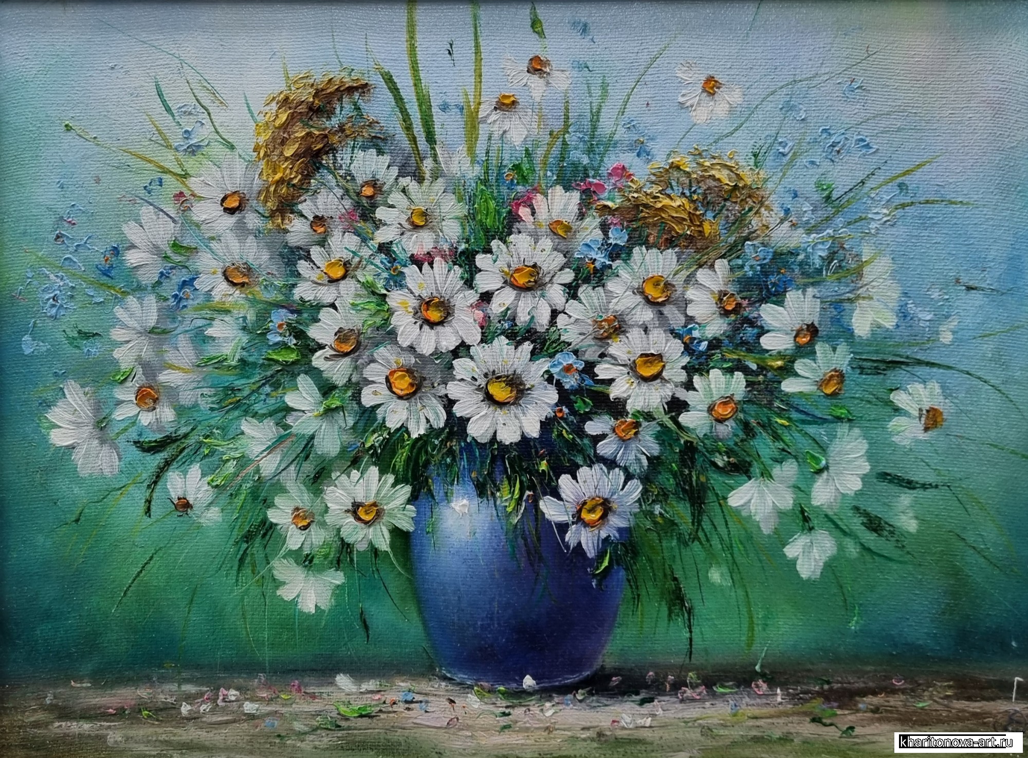 Букетик с ромашками
