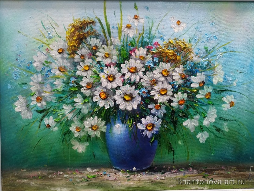 Букеттик с ромашками