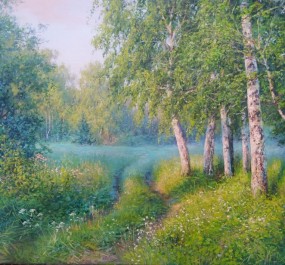 Картина "Летние березки"