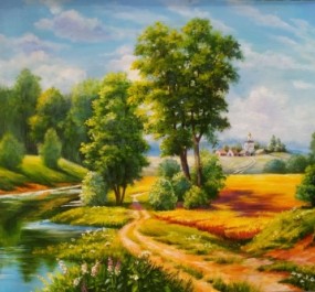 Картина "Российская глубинка"
