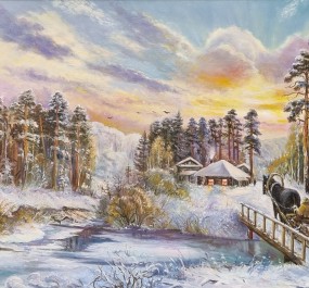 Картина "Зимний вечер"