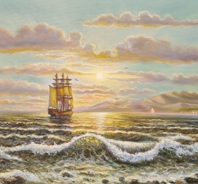 Картина "Вечер на море"