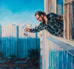 Картина "Леха, скинь ключи"