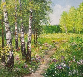 Картина "Ягодная поляна"