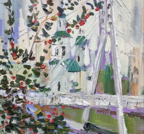 Картина "Тюмень. Мост влюбленных"