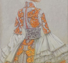 Картина "Платье с узорами"