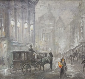 Картина "Пасмурно в горах"