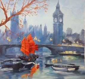 Картина "вечерняя прогулка"