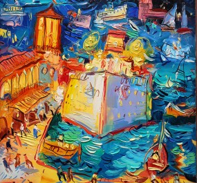 Картина "Встреча корабля"