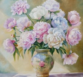 Картина "Нежность пионов"
