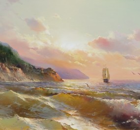 Картина "Теплый вечерок"