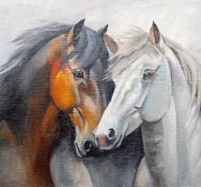 Картина "Лошади.пара"