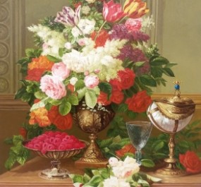 Картина "Натюрморт с малиной"