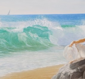 Картина "Девушка у моря"