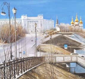 Картина "Тюмень. Горка"