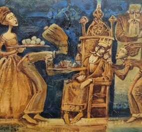 Картина "Царь и кумушки"