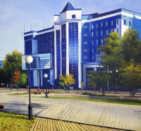 Картина "Текутьевский бульвар"