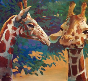 Картина "Жирафы"