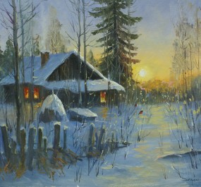 Картина "Сибирь зимой"