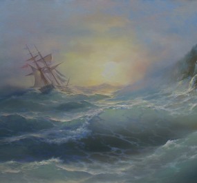 Картина "Волна у берега"
