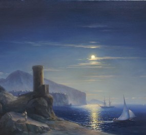 Картина "Лунная ночь(коп. Айвазовского)"
